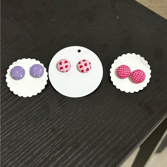 Stud button earrings bundle - Picture 2 of 5